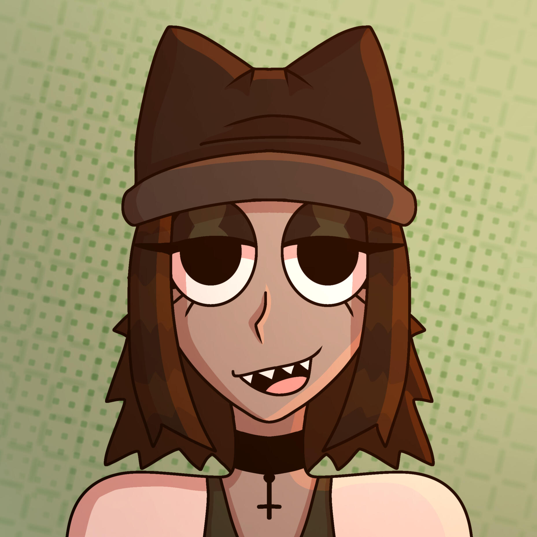 Fully Shaded Humanoid Anime-Inspired